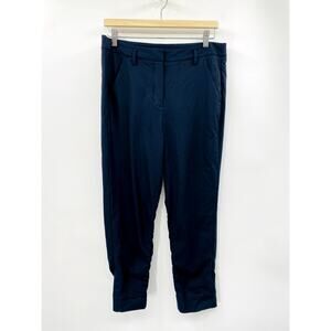 Kit + Ace Navy Blue ankle pants with zippers